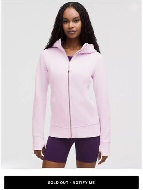 NWT lululemon Scuba Pink Organza Full-Zip Hoodie, 6